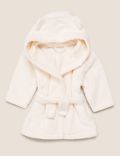 Pure Cotton Plain Hooded Baby Bath Robe