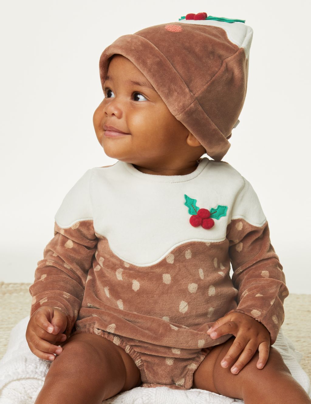 2pc Cotton Rich Christmas Pudding Bodysuit (6½lbs-3 Yrs) image 7