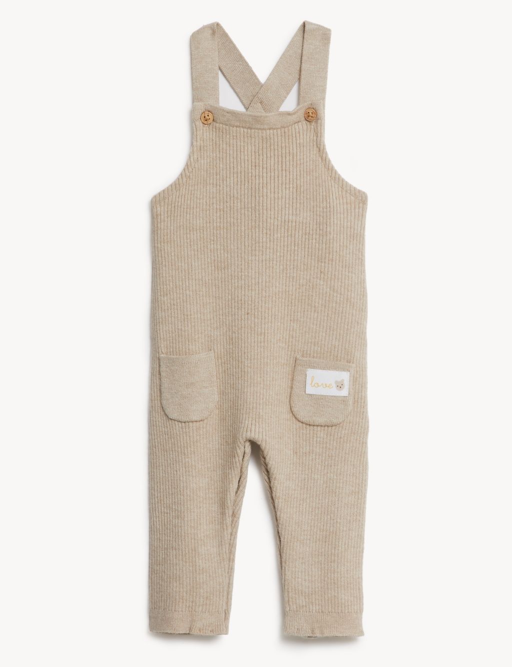 Knitted Dungarees (7lbs - 1 Yr) image 1
