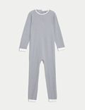 2pk Pure Cotton Back Opening Sleepsuits (3-16 Yrs)