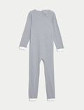 2pk Pure Cotton Back Opening Sleepsuits (3-16 Yrs)