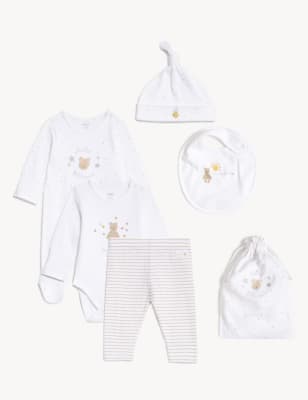 

Unisex,Boys,Girls M&S Collection 6pc Pure Cotton Animal Starter Set (0-2 Yrs) - Ivory Mix, Ivory Mix