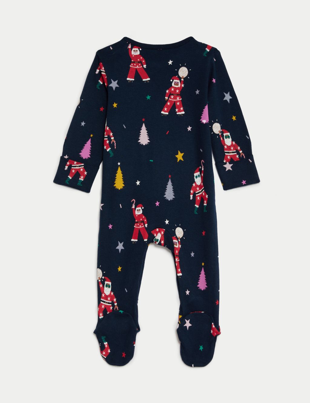 Kids' Disco Santa Family Christmas Sleepsuit (6½lbs-3 Yrs) image 3