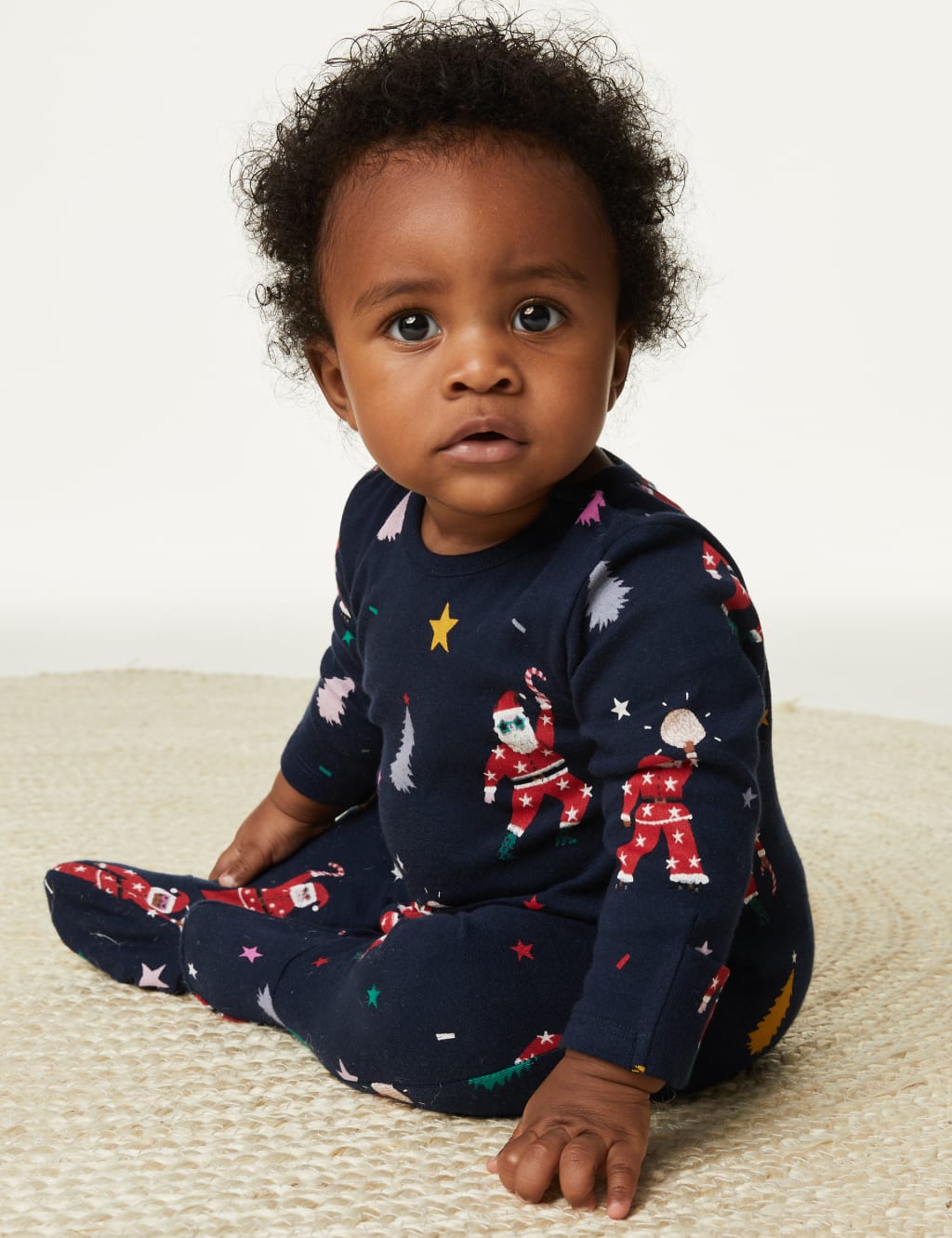 Kids' Disco Santa Family Christmas Sleepsuit (6½lbs-3 Yrs) image 6
