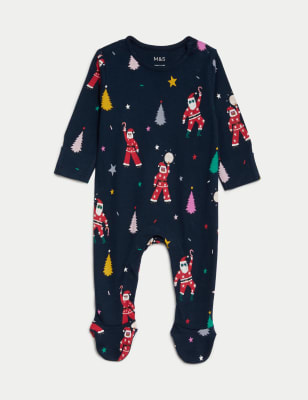 

Boys,Girls,Unisex M&S Collection Kids' Disco Santa Family Christmas Sleepsuit (6½lbs-3 Yrs) - Charcoal Mix, Charcoal Mix