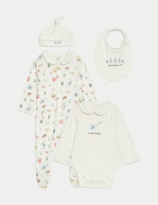 

Unisex,Boys,Girls M&S Collection 4pc Cotton Rich Peter Rabbit™ Hospital Set (7lbs-1 Yrs) - Cream Mix, Cream Mix