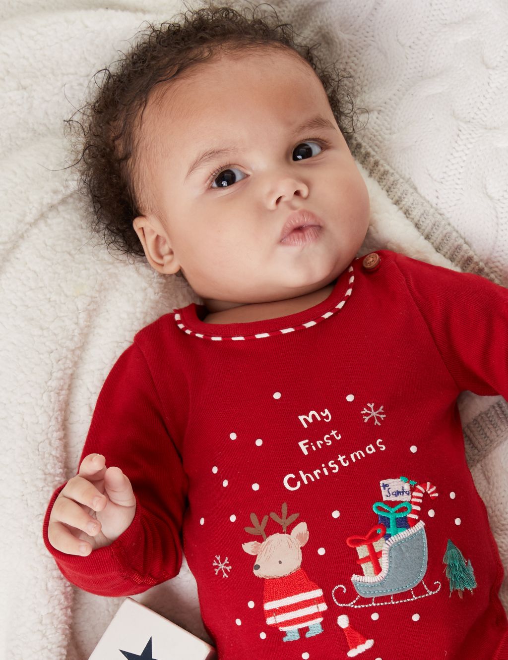 Pure Cotton My First Christmas Bodysuit (7lbs-1 Yrs) image 6