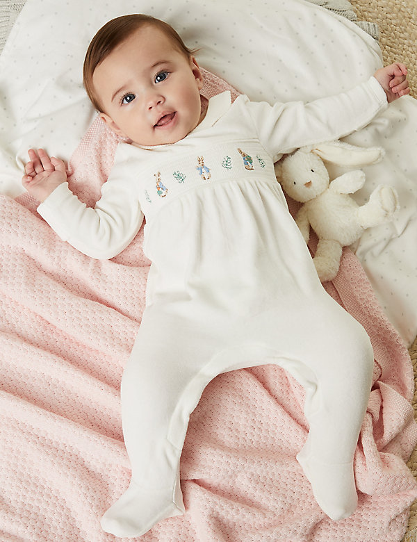 Pijama de bebé de velvetón de Perico, el conejo (7&nbsp;lbs-1&nbsp;años) - ES