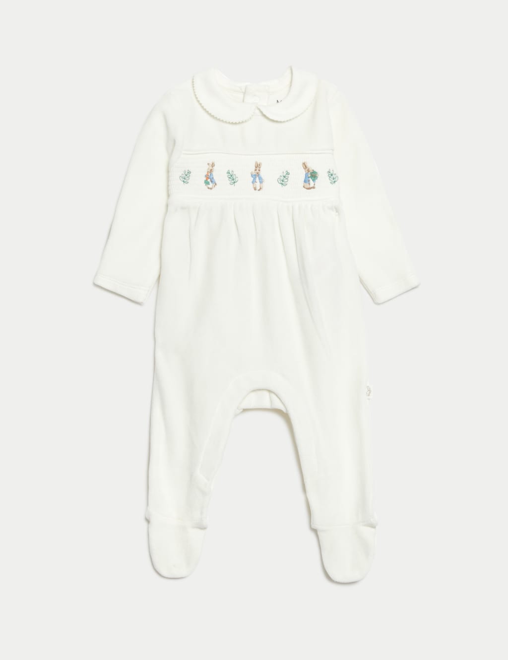 Velour Peter Rabbit™ Sleepsuit (7lbs-1 Yrs) image 2