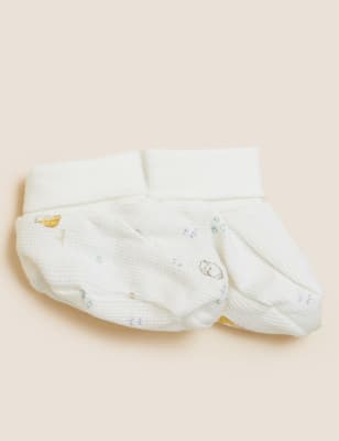 

Unisex,Boys,Girls M&S Collection Pure Cotton Winnie the Pooh™ Booties (0-12 Mths) - Cream Mix, Cream Mix