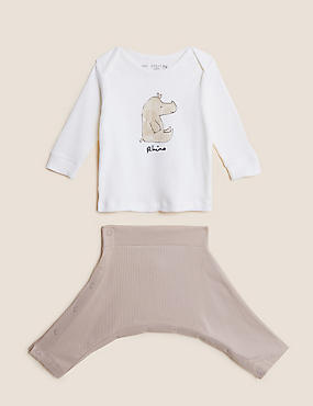 2pc Hip Dysplasia Pure Cotton Animal Outfit (0lbs -12 Mths)