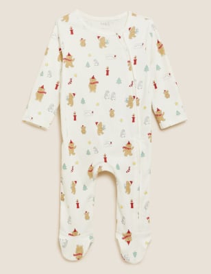 

M&S Collection 2er-Pack Schlafanzüge aus reiner Baumwolle zu Weihnachten - Red Mix, Red Mix