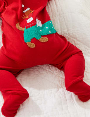 Baby best sale xmas sleepsuits