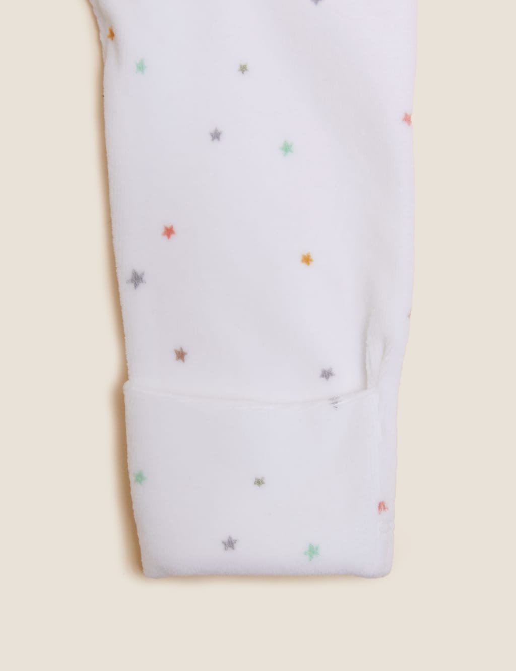 Pure Cotton Velour Star Sleepsuit (7lbs - 1 Yr) image 4