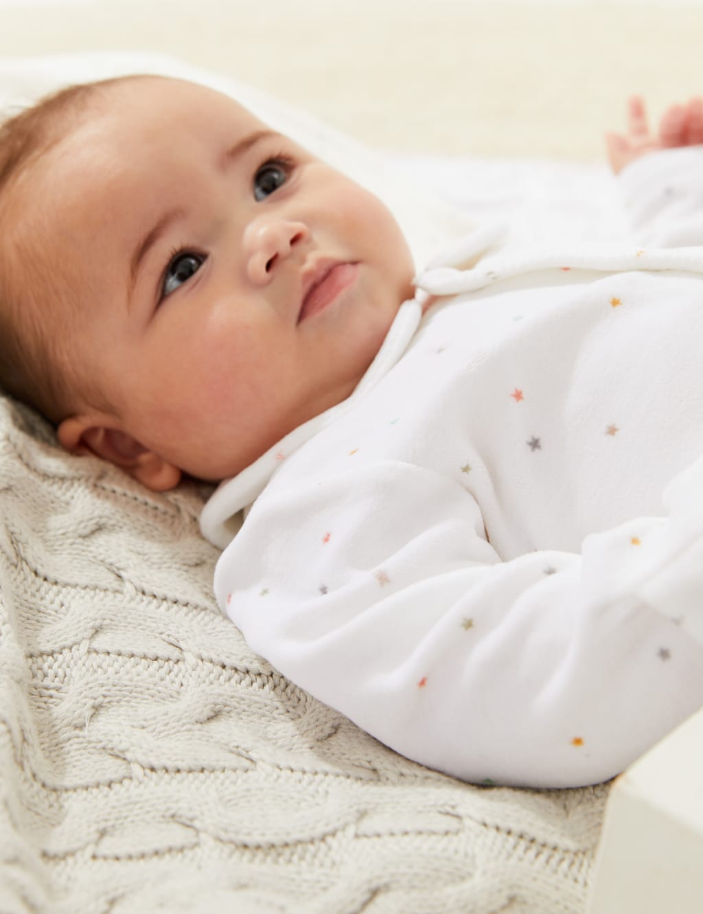 Pure Cotton Velour Star Sleepsuit (7lbs - 1 Yr) image 7