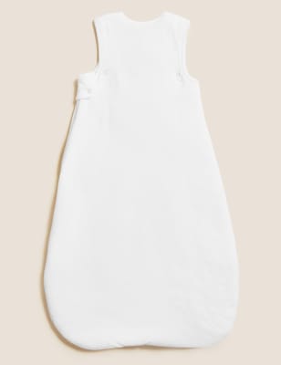

M&S Collection Schlafsack mit Walmuster, hohem Baumwollanteil und Tog-Wert 2,0 (0-36 M.) - White Mix, White Mix