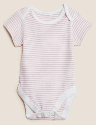 

Unisex,Boys,Girls M&S Collection 7pk Pure Cotton Printed Bodysuits (0-3 Yrs) - Pink, Pink