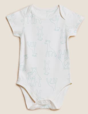 7pk Pure Cotton Printed Bodysuits (0-3 Yrs)