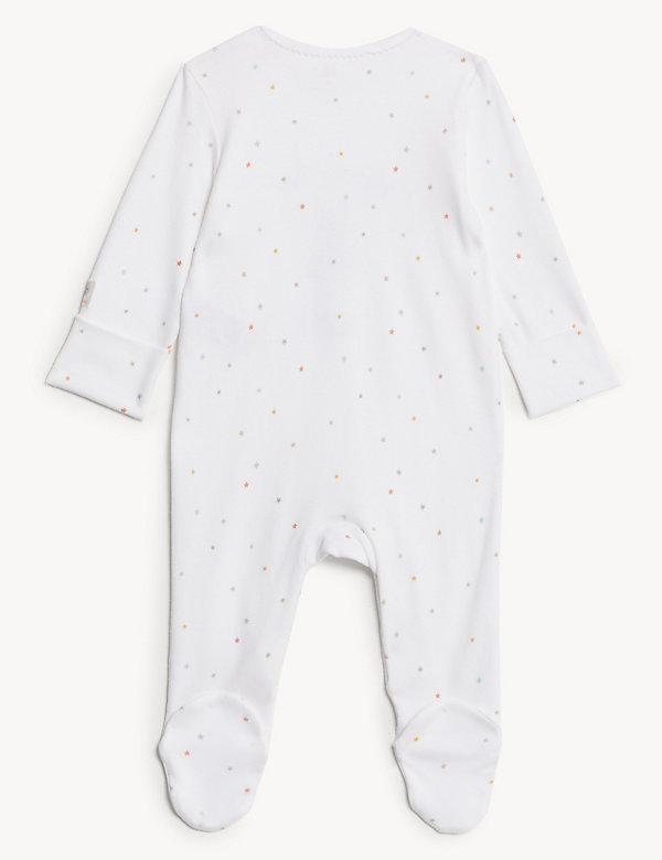 Pure Cotton Born In 2023 Star Sleepsuit (7lbs - 1 Yr) - IT