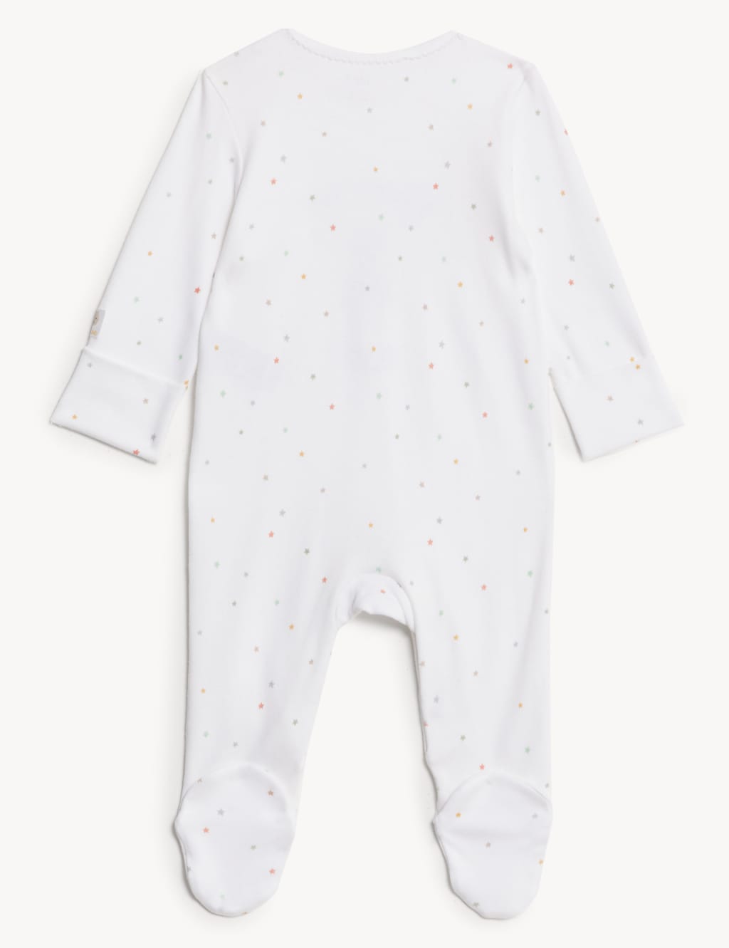 Pure Cotton Born In 2023 Star Sleepsuit (7lbs-1 Yr) image 2