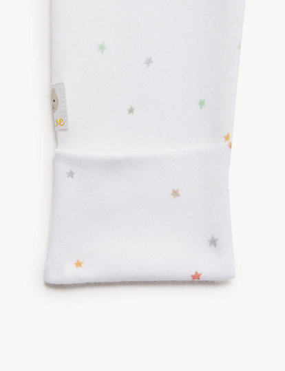Pure Cotton Born In 2023 Star Sleepsuit