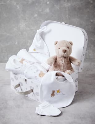 

Unisex,Boys,Girls M&S Collection Pure Cotton Born in 2023 Slogan Gift Set (0-3 Mths) - Ivory Mix, Ivory Mix