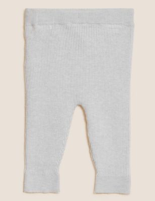 

Boys M&S Collection Knitted Leggings (7lbs - 12 Mths) - Mid Grey Marl, Mid Grey Marl