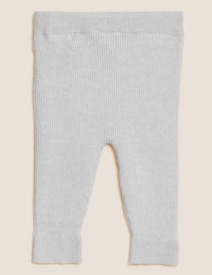 

M&S Collection Leggings de punto (7 lbs-12 meses) - Mid Grey Marl, Mid Grey Marl