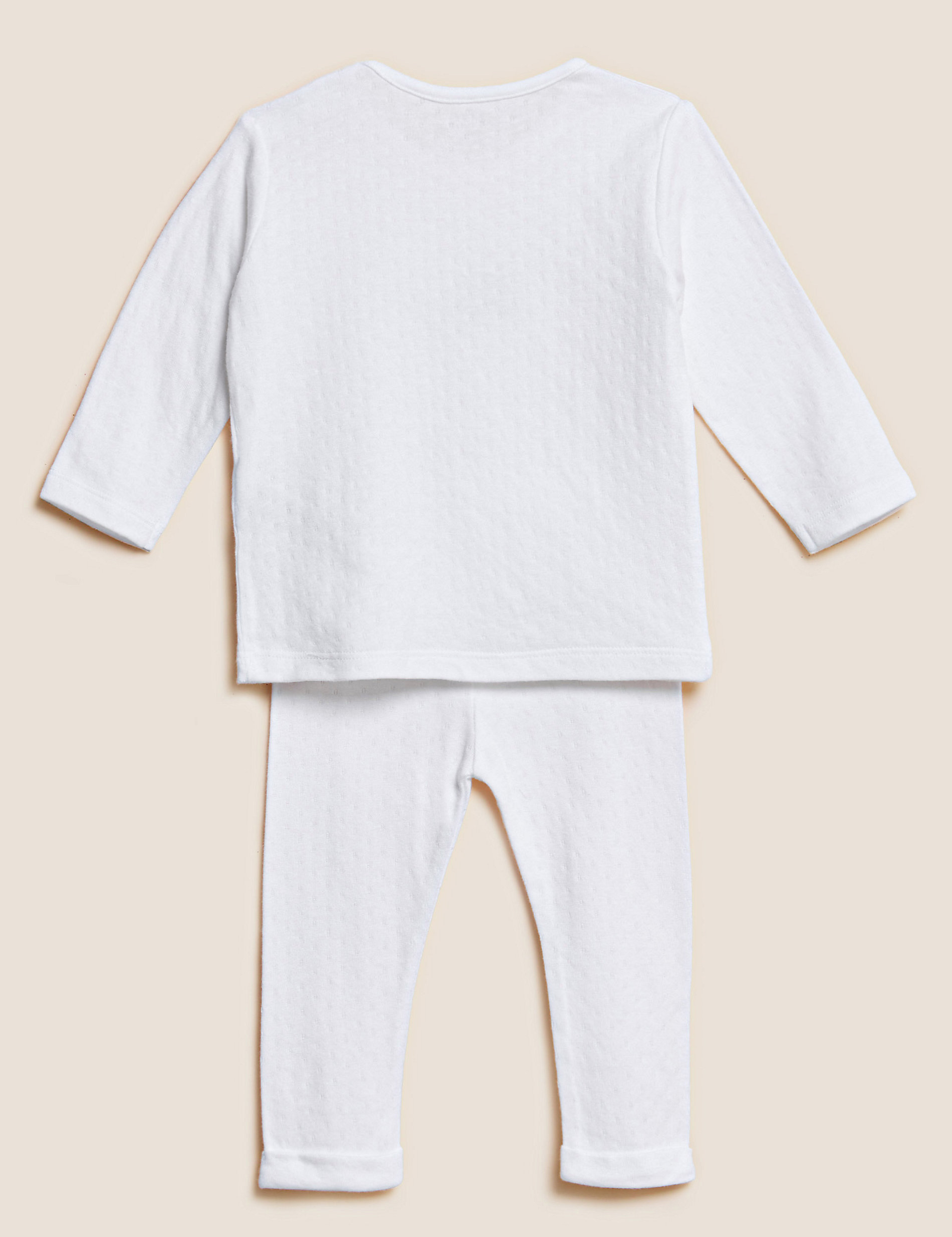 2-teiliges Outfit aus Baumwollmischgewebe mit Meerestiermuster (3,2 kg – 12 Monate)