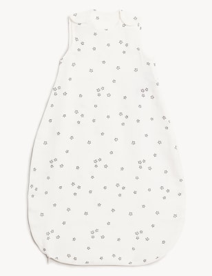 Pure Cotton 1 Tog Star Sleeping Bag (0 - 36 Mths) - AT