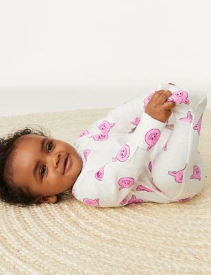 Pure Cotton Percy Pig™ Sleepsuit (0-3 Yrs) - AT