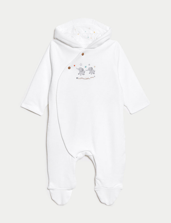 Pure Cotton Hooded Elephant All in One (7lbs-1 Yrs) - BE