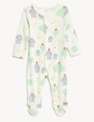 

M&S Collection 4-teiliges Set aus reiner Baumwolle mit Häschenmuster (3,2 kg - 12 M.) - Cream Mix, Cream Mix