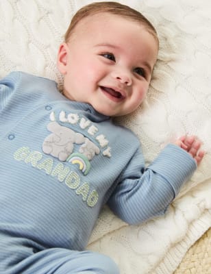 Pijama de bebé 100% algodón con texto 'Grandad' (0-9&nbsp;meses) - ES