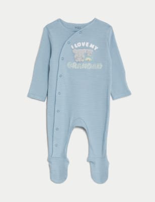 Pure Cotton Grandad Slogan Sleepsuit (0-9 Mths)