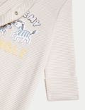 Pijama de bebé 100% algodón de rayas con texto 'Uncle' (7&nbsp;lbs-9&nbsp;meses)