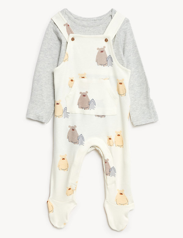 2pc Pure Cotton Bear Outfit (7lbs - 12 Mths) - LK