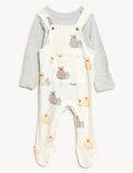 2pc Pure Cotton Bear Outfit (7lbs - 12 Mths)