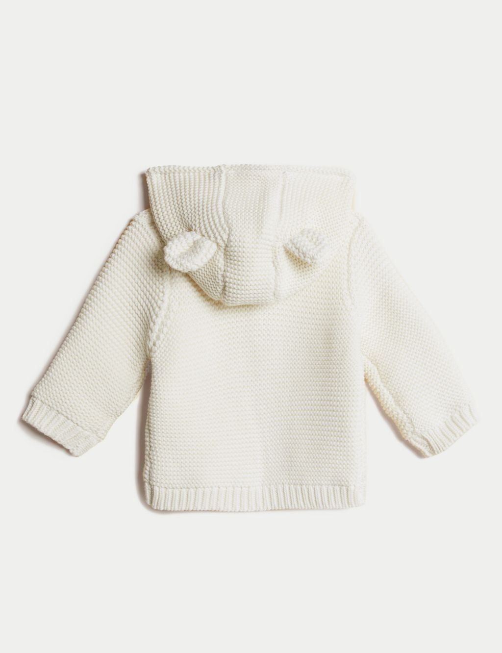 Pure Cotton Chunky Knitted Cardigan (0-3 Yrs) image 2