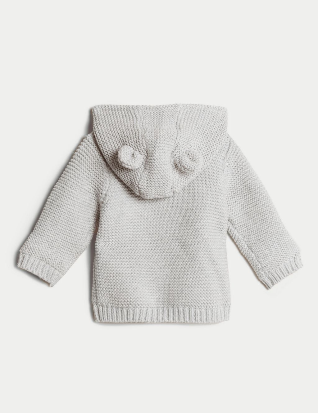Pure Cotton Chunky Knitted Cardigan (0-3 Yrs) image 2