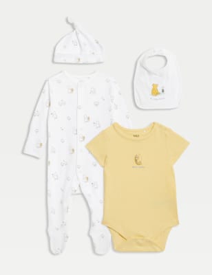 4pc Pure Cotton Outfit (7lbs-1 Yrs)