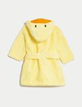 Bata con capucha 100% algodón con diseño de pato para prematuros (7&nbsp;lbs-3&nbsp;años)