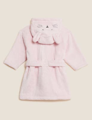 

Girls M&S Collection Pure Cotton Bunny Hooded Bathrobe (7lbs - 3 Yrs) - Soft Pink, Soft Pink