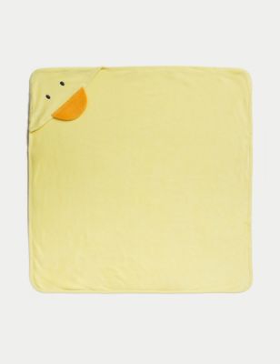 M&S Cotton Rich Duck Hooded Towel - Pale Yellow, Pale Yellow