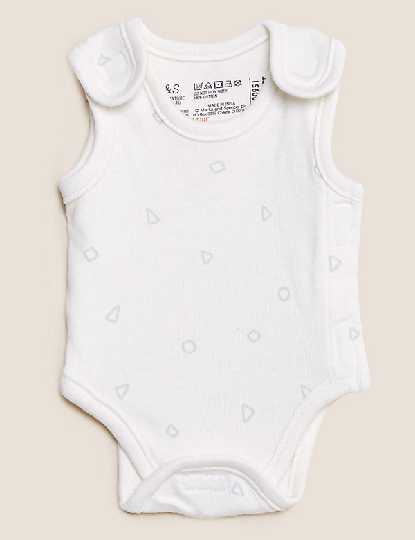 Pack de 3 bodies para bebés prematuros 100% algodón (3&nbsp;lbs-4&nbsp;lbs)
