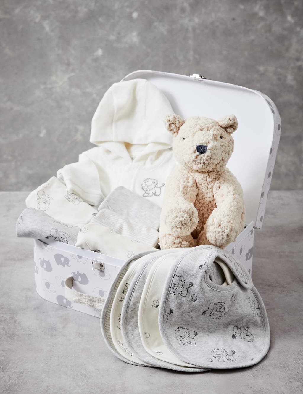 14pc Cotton Rich Grey Mix Gift Set (0-3 Mths) image 1