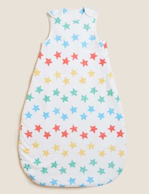 

Unisex,Boys,Girls M&S Collection Star All Over Print 1.5 Tog Sleeping Bag (0-36 Mths) - Cream Mix, Cream Mix