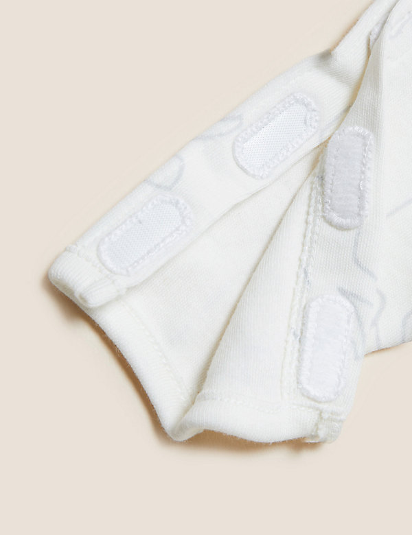 3pk Pure Cotton Premature Sleepsuits (3lbs-4lbs) - MK