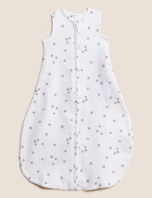 

Unisex,Boys,Girls M&S Collection Pure Cotton Star Print Sleeping Bag (0-36 Mths) - Ivory Mix, Ivory Mix