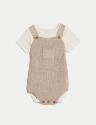 

Unisex,Boys,Girls M&S Collection 2pc Knitted Outfit (0-1 Yrs) - Sandstone, Sandstone